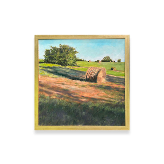 Haybales on a Hillside