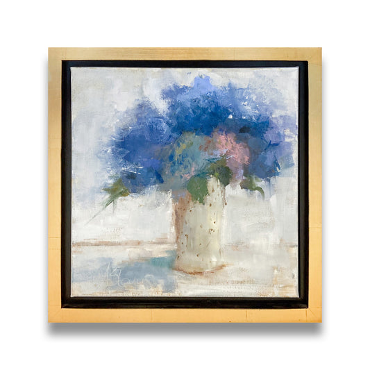 Hydrangea in Spotted Vase