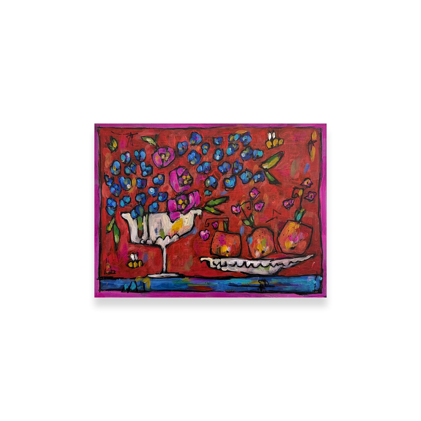 Hydrangeas, Roses & Satsumas