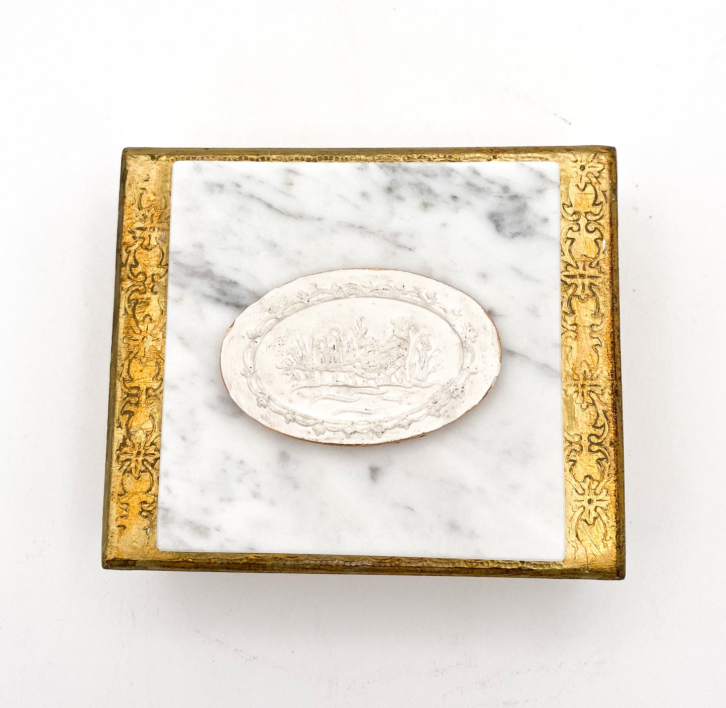 Pheasant Intaglio on Marble Box – Caron Gallery