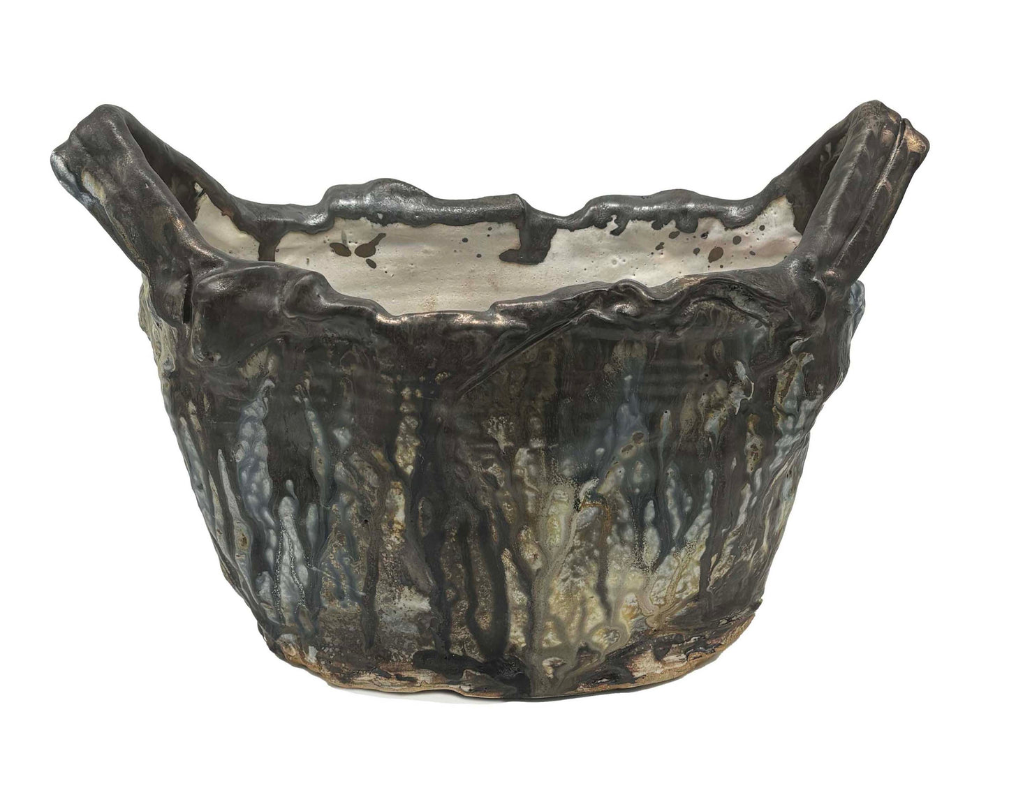 Bronze and Ash Oval Basket