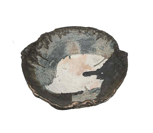 Bronze and Ash Landscape Bowl