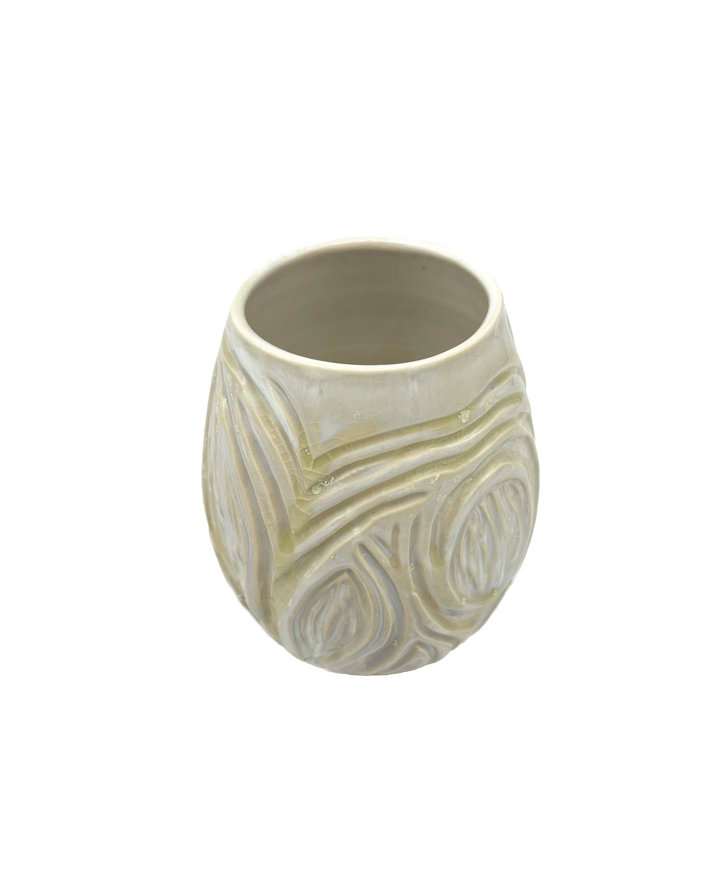 From Within Release - Small Carved Vase - Iridescent