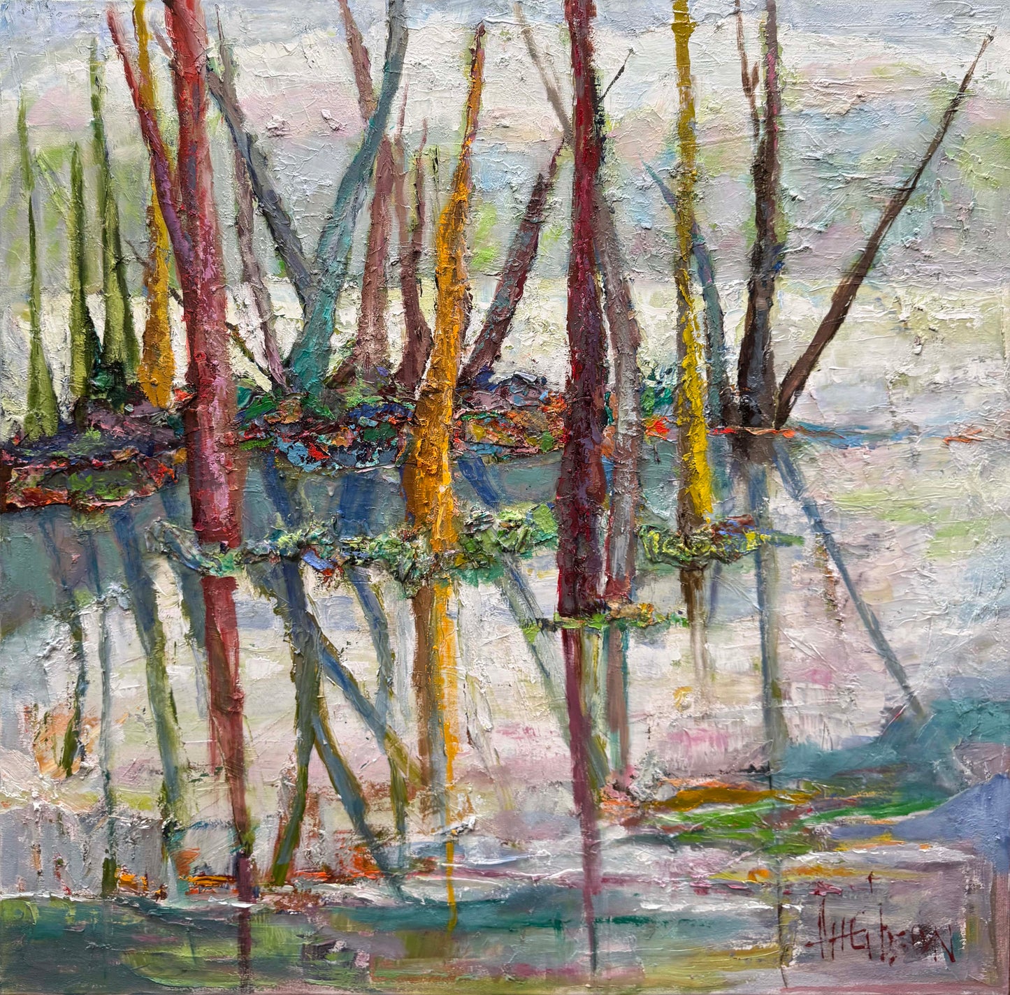 Marsh Islands Waiting - Colorful Reflections