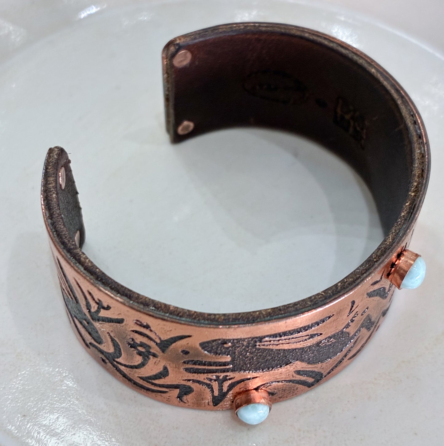 Bunny Cuff with Larimar