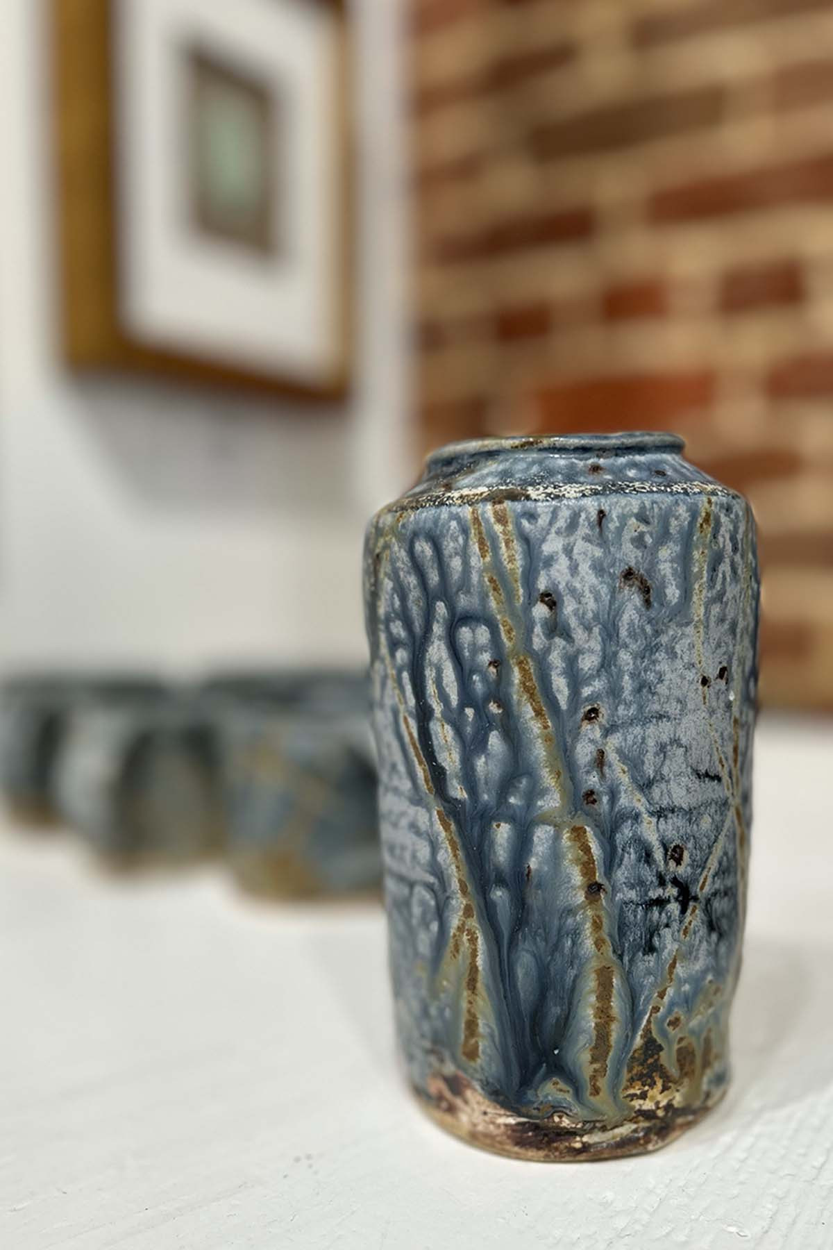 Blue Ash Glaze Release - Blue Ash Small Vase