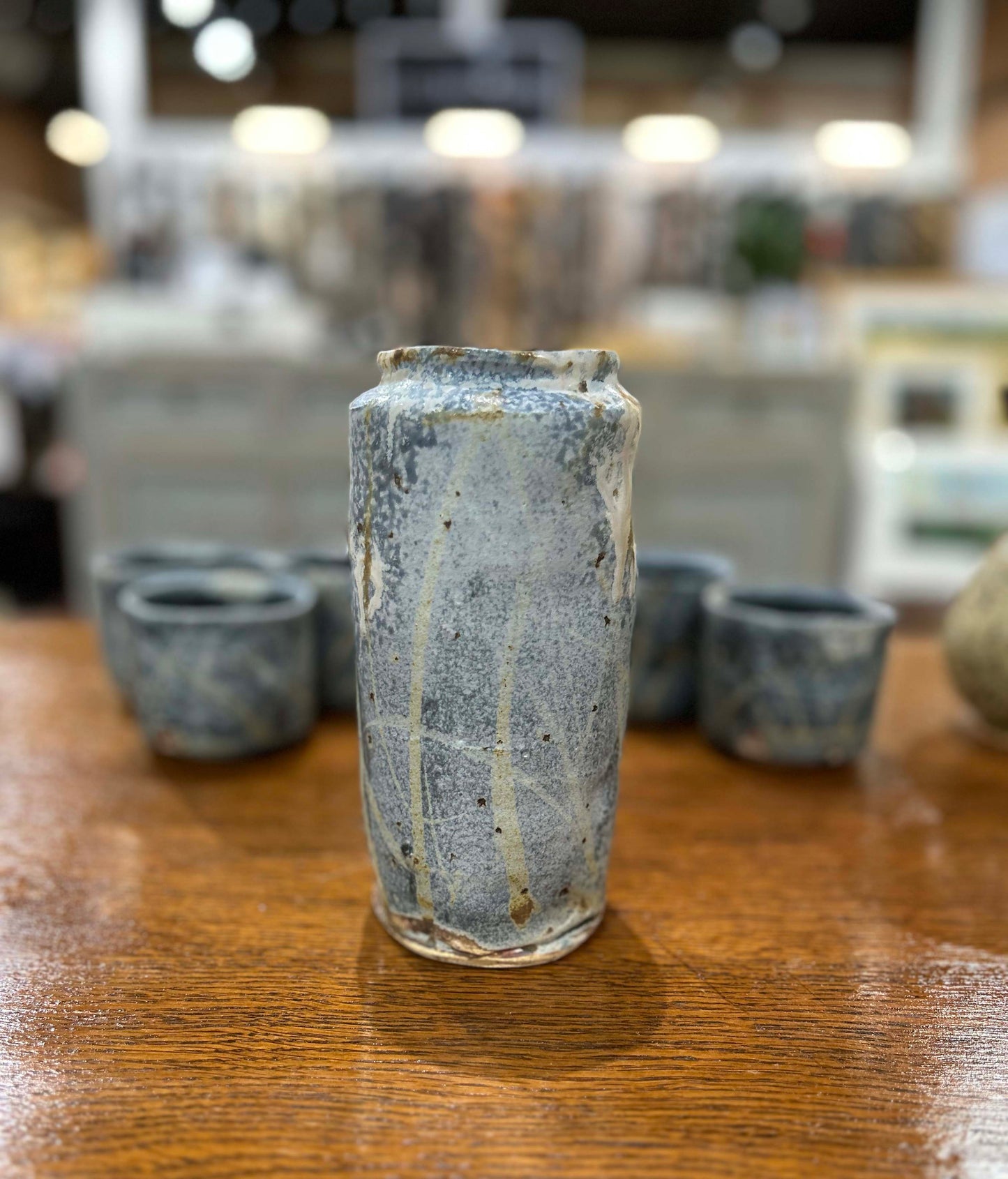 Blue Ash Glaze Release - Blue Ash Vase II