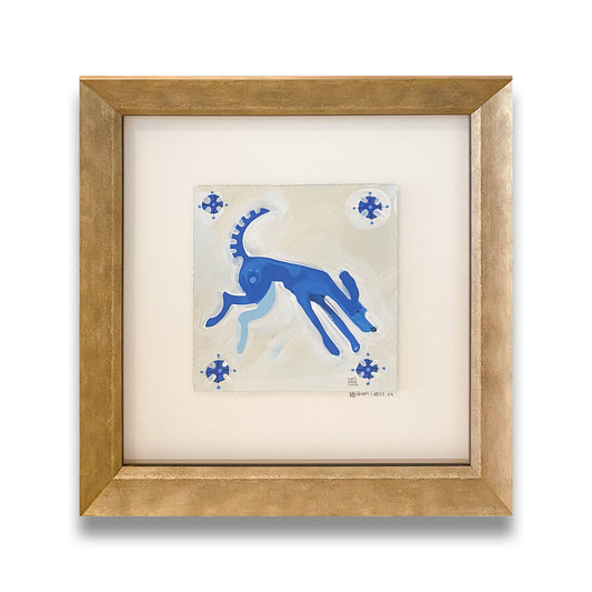 Azul - Leaping Dog Tile