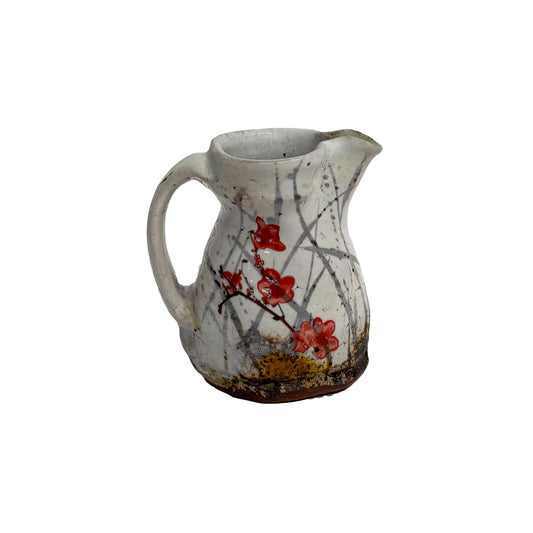 Small Red Floral Pitcher