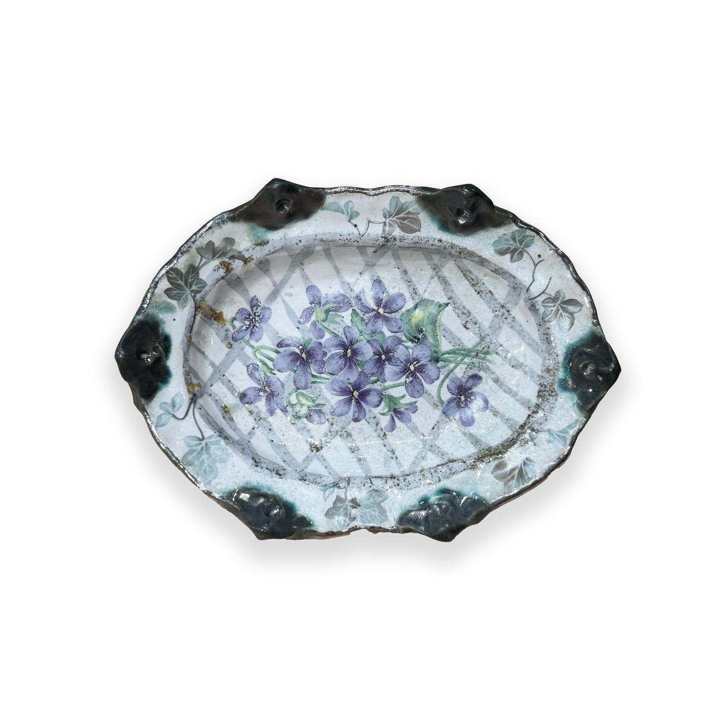 Garden Party - Small Floral Oval Dish