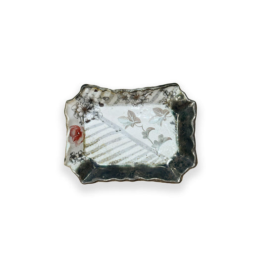 Garden Party - Floral Footed Soap Dish IV