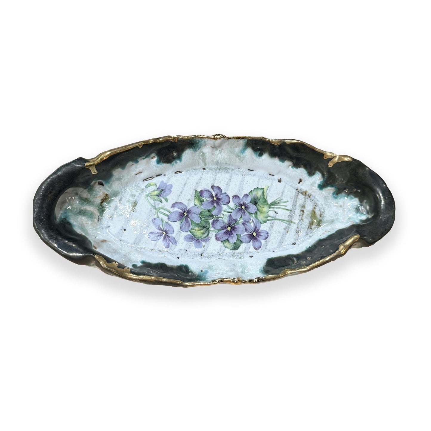 Garden Party - Large Floral Oval Dish II