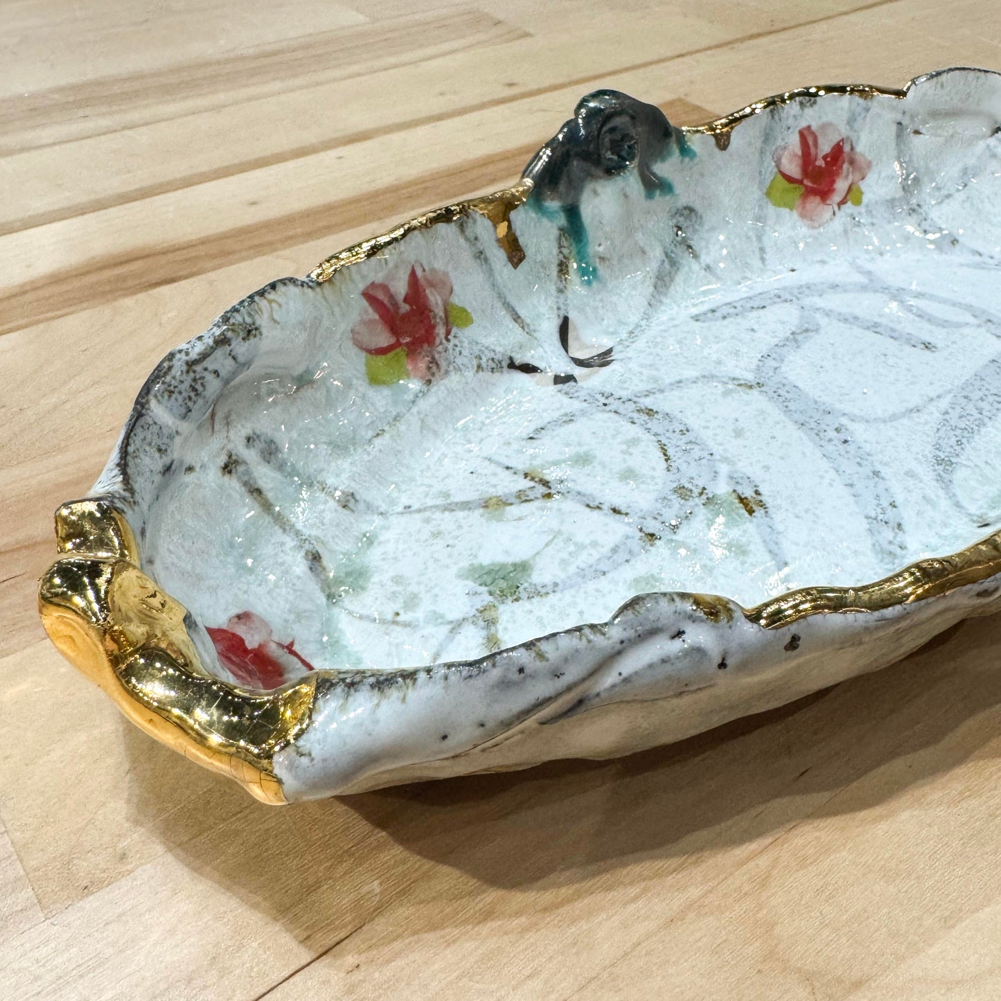 Garden Party - Large Floral Oval Dish