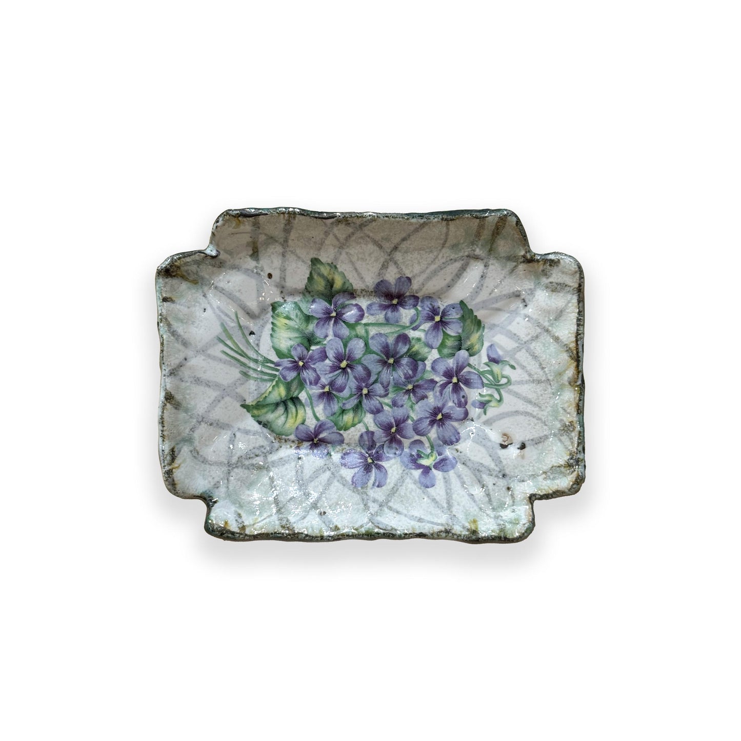 Garden Party - Floral Footed Soap Dish I