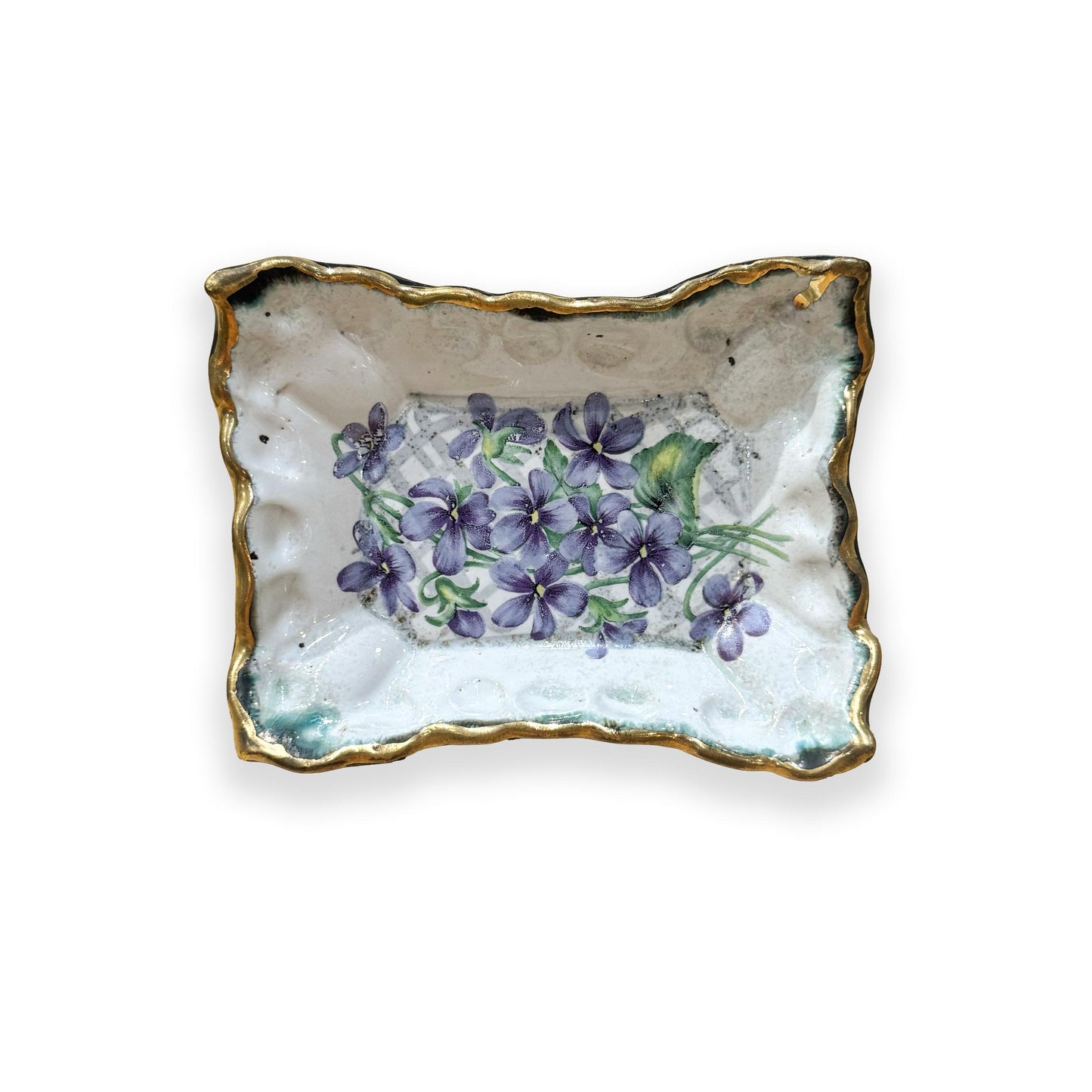 Garden Party - Floral Footed Soap Dish II