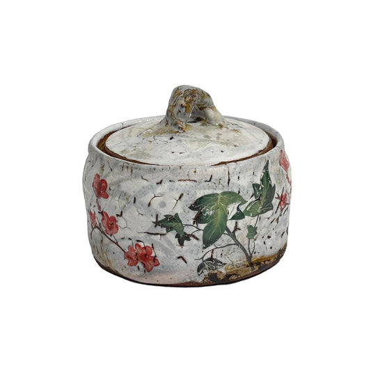 Floral Canister with Lid