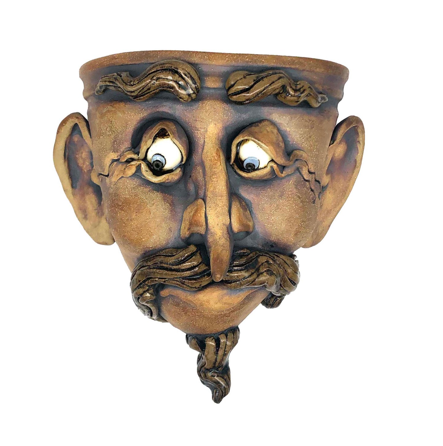 Sculptural Face Hanging Planter