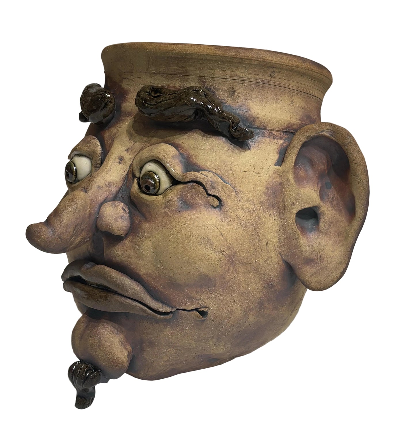 Sculptural Face Hanging Planter