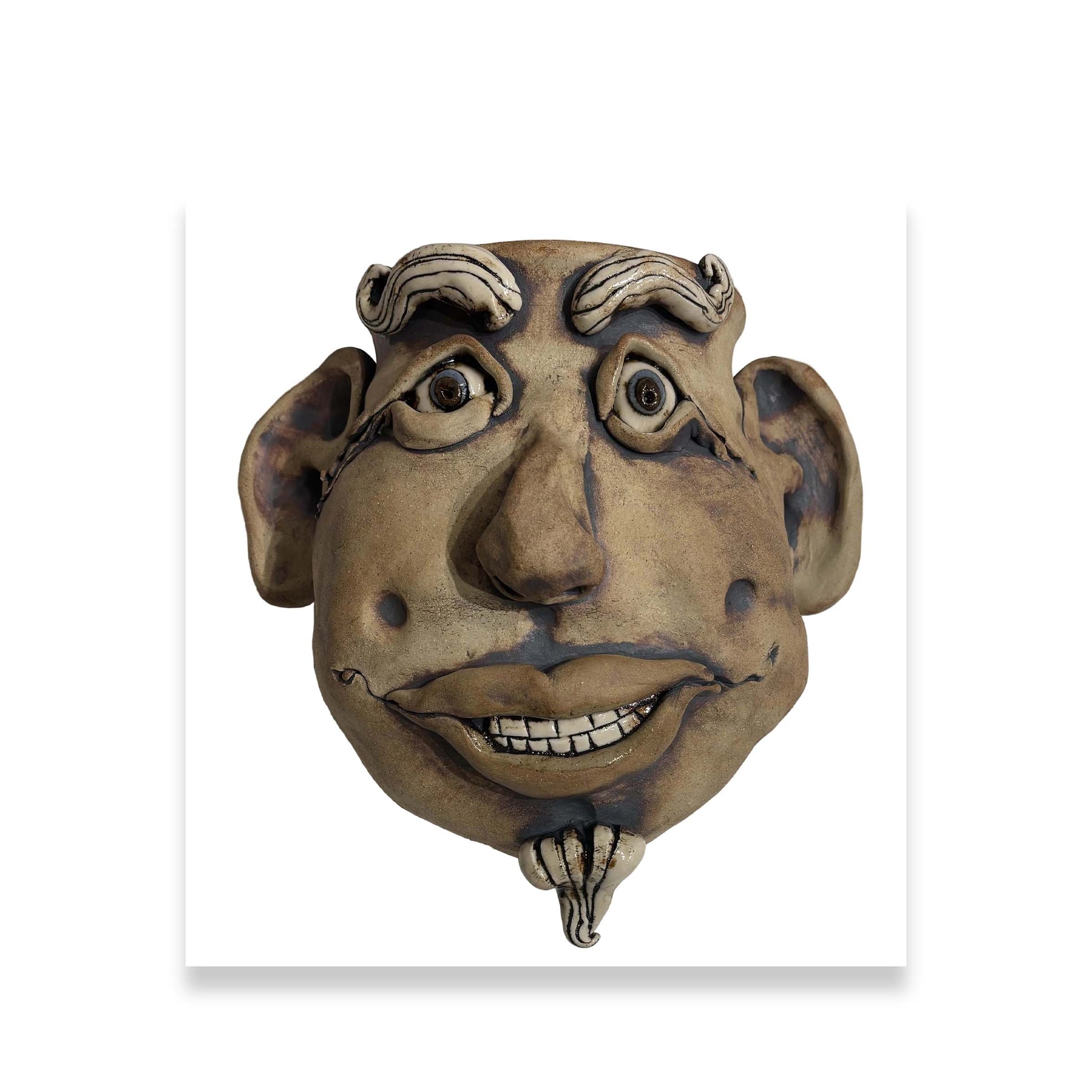 wall hanging face planter Sculptural Face Hanging Planter – Caron Gallery