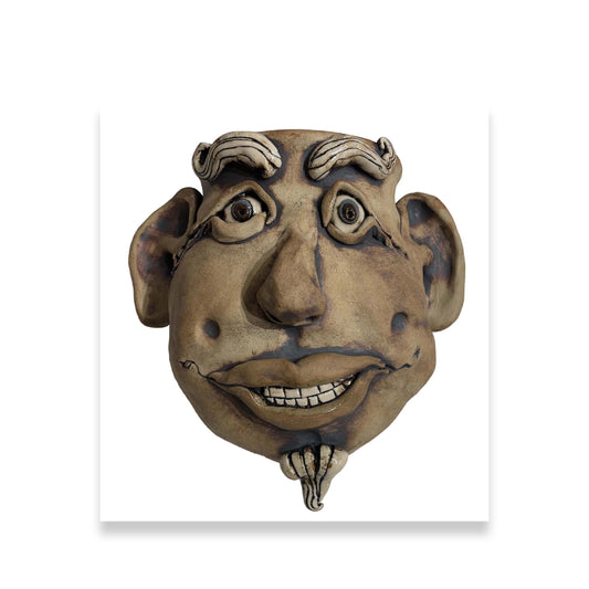 Sculptural Face Hanging Planter