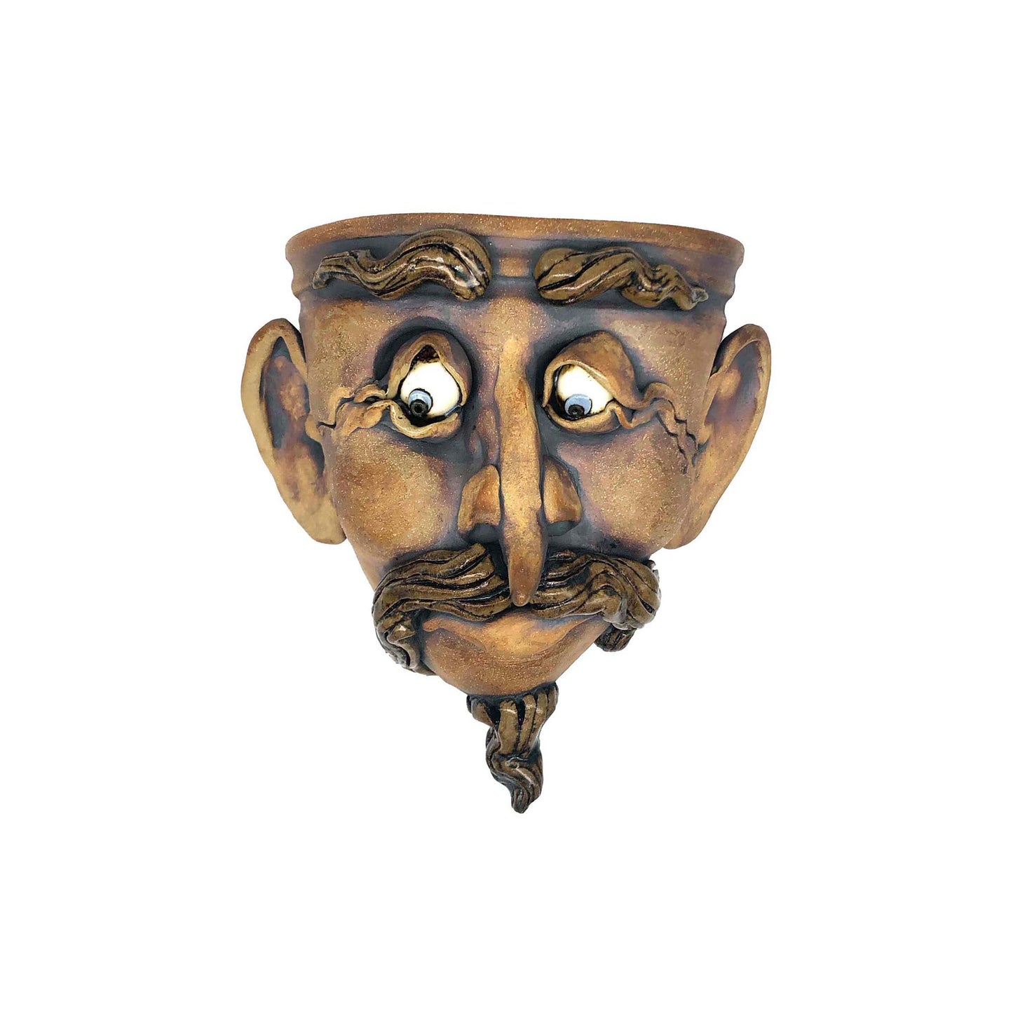 Sculptural Face Hanging Planter