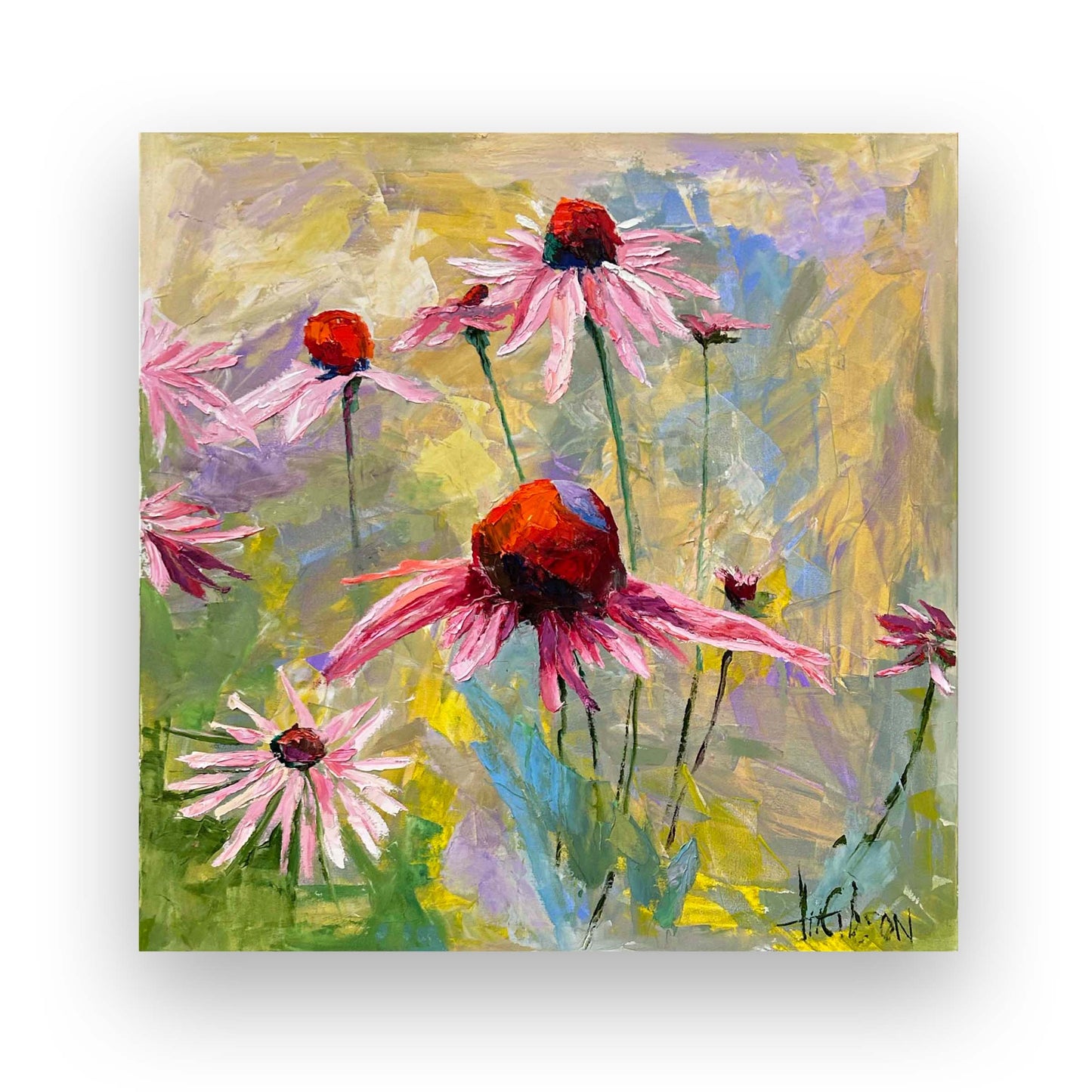 Pink Coneflowers - HOLD