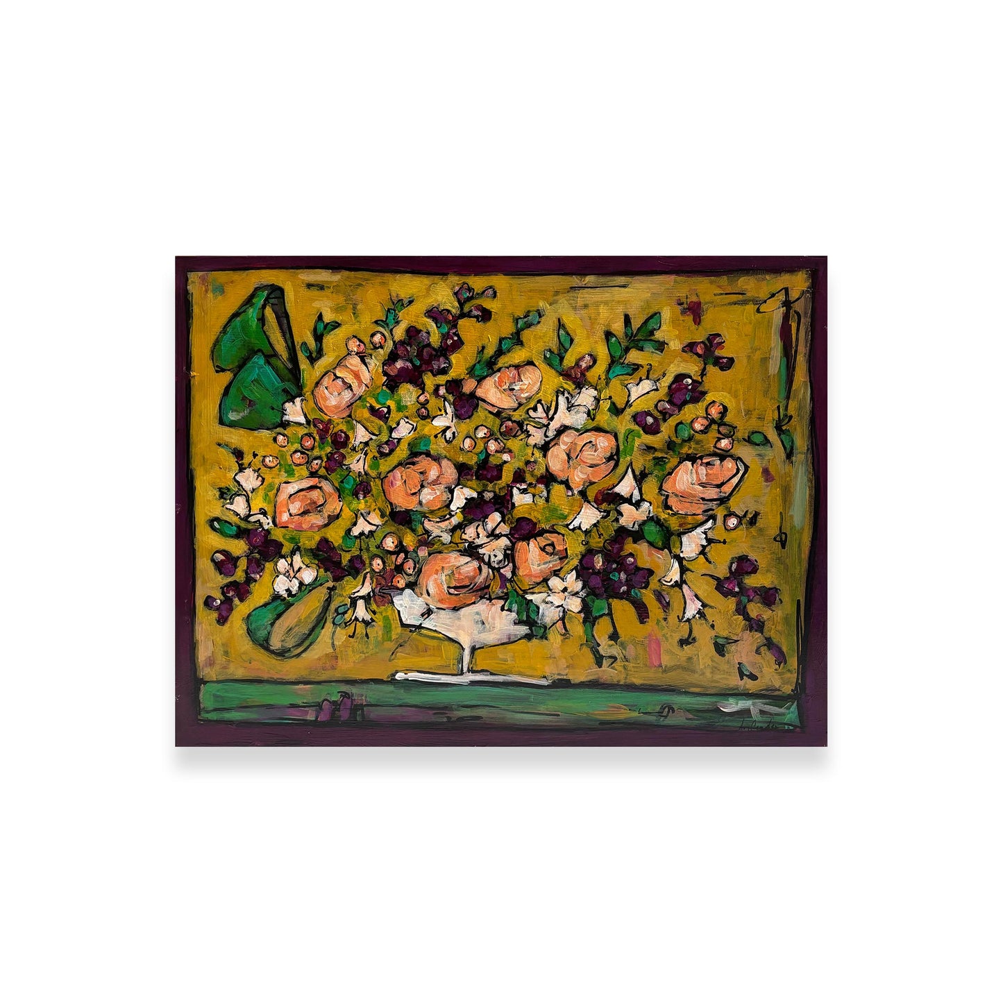 Pink Roses and Stock