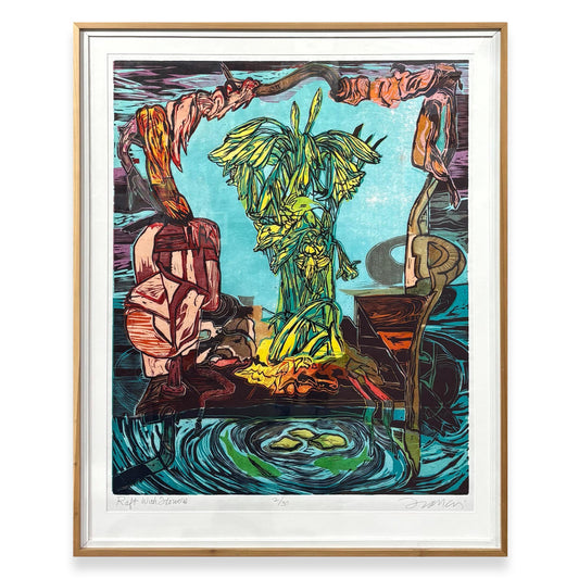 Raft With Flowers