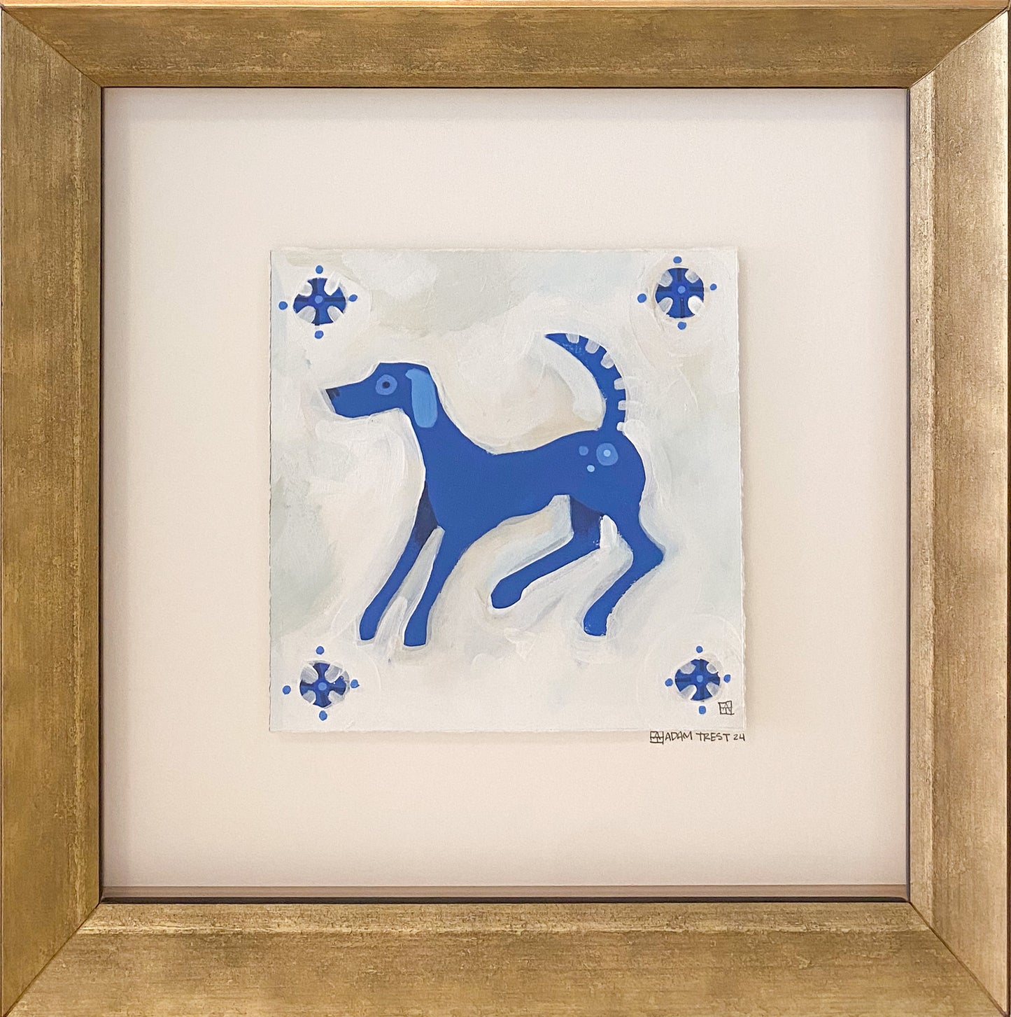 Azul - Running Dog Tile