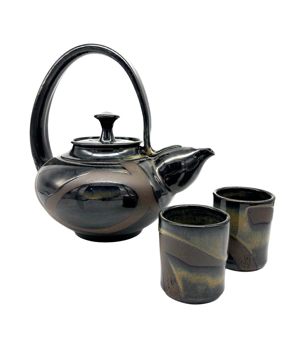 Color Contrast Series - Tiger Eye Brown Teapot Set