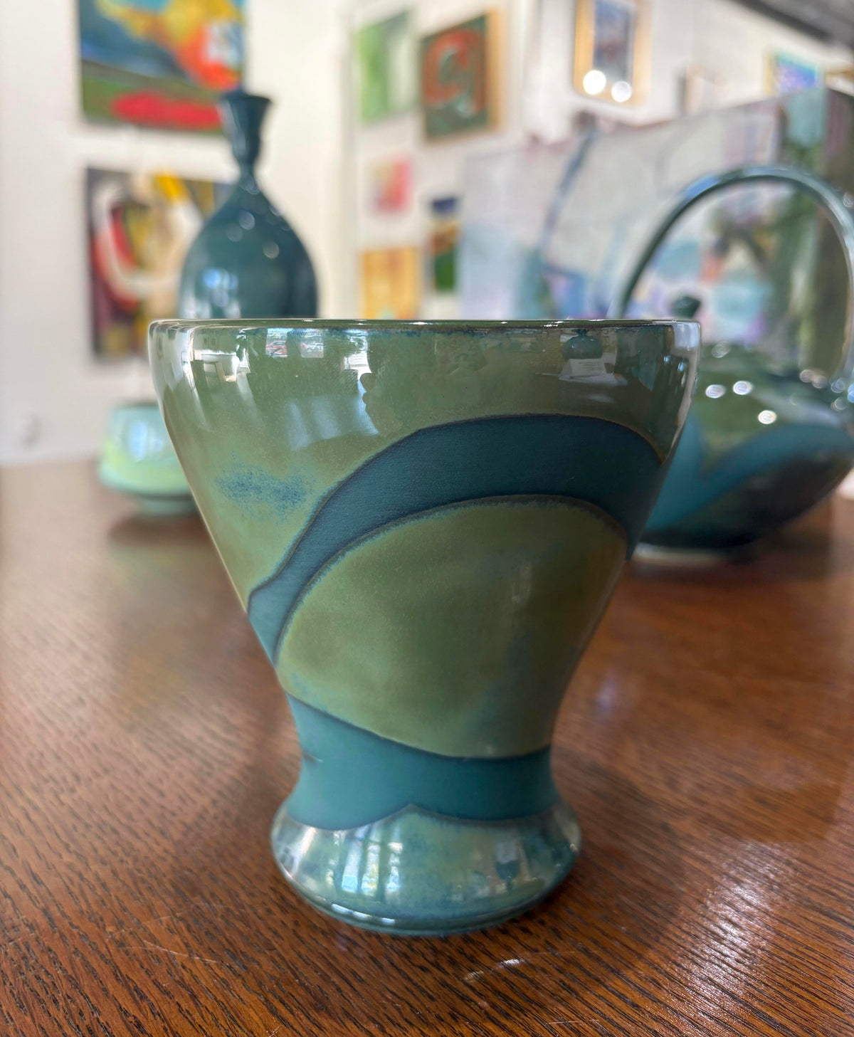 Color Contrast Series - Green on Green Tumbler
