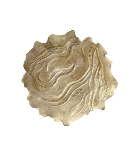 Honey Celadon Altered Plate