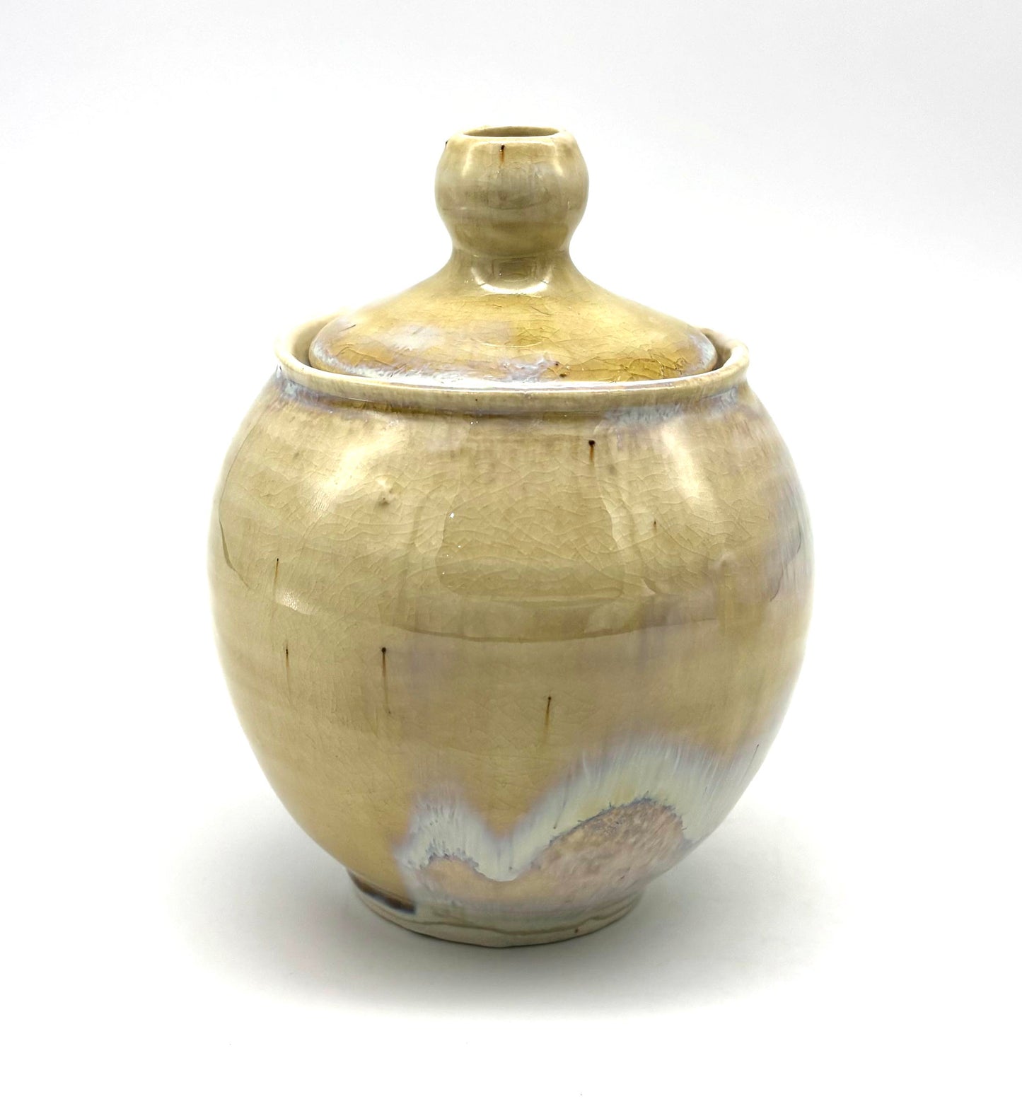 Honey Celadon Mini Jar