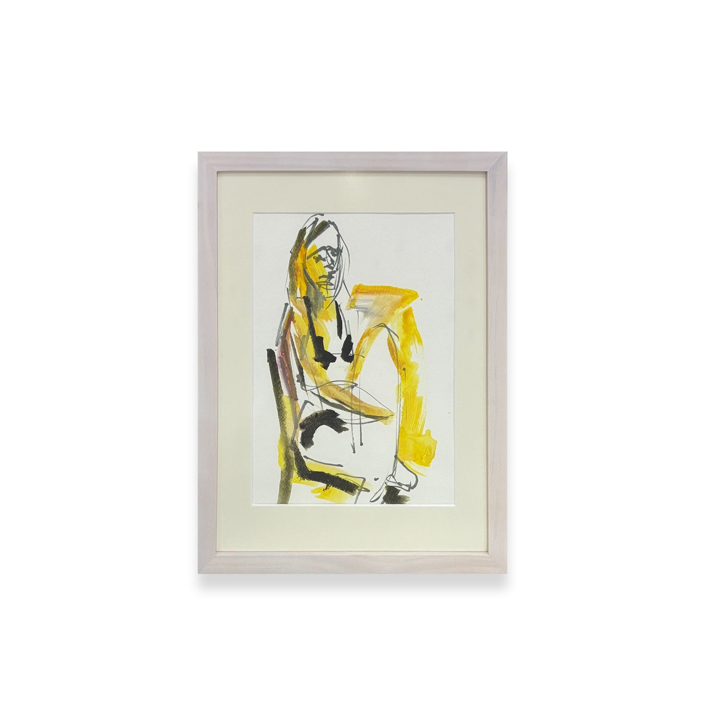 Seated Figure In Yellow