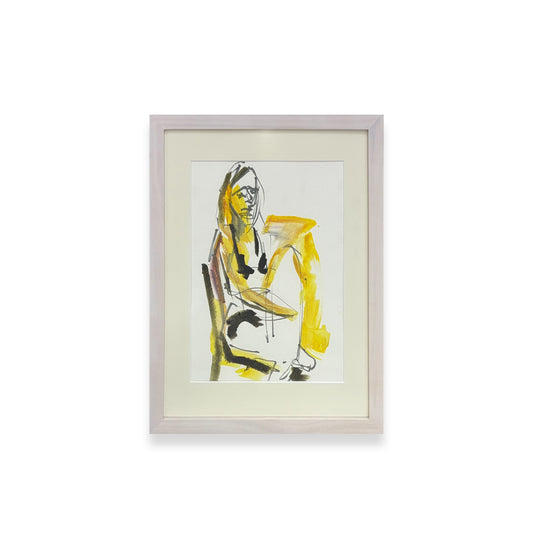 Seated Figure In Yellow