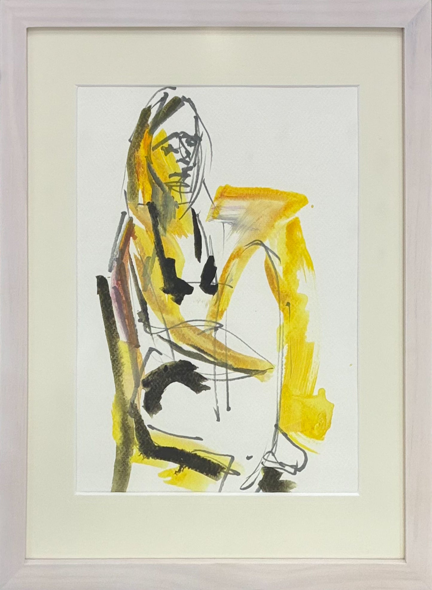 Seated Figure In Yellow