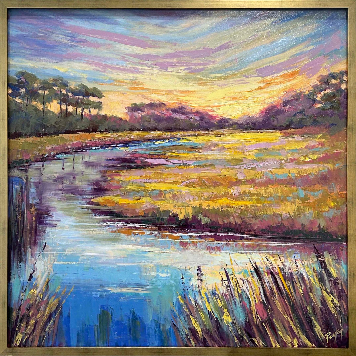 Beside Still Waters - Sunset Over The Marsh