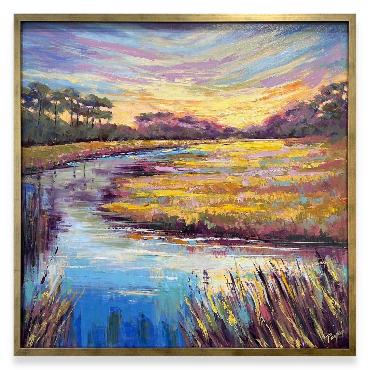 Beside Still Waters - Sunset Over The Marsh