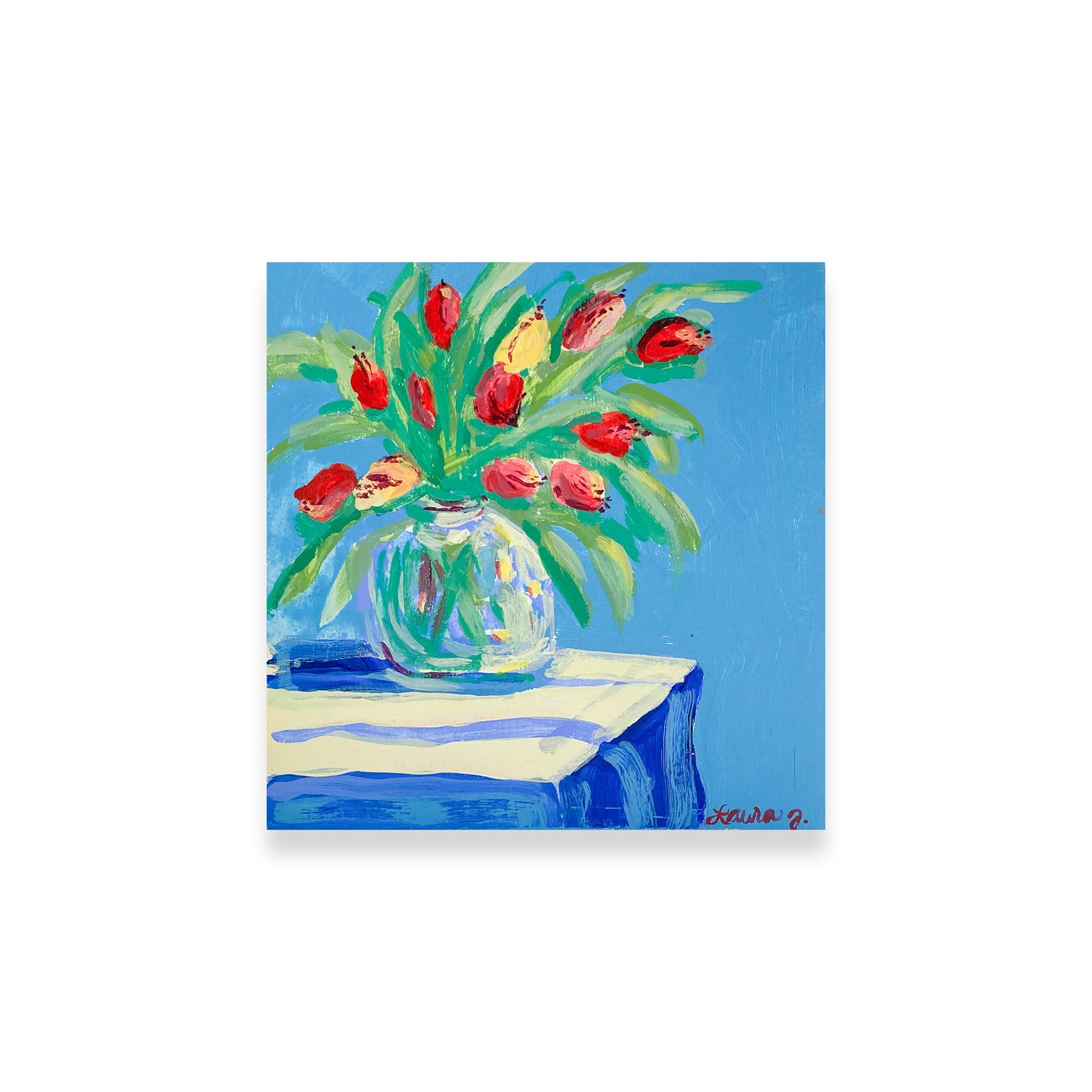 Temporary Arrangements - Blue Stripe Buffet