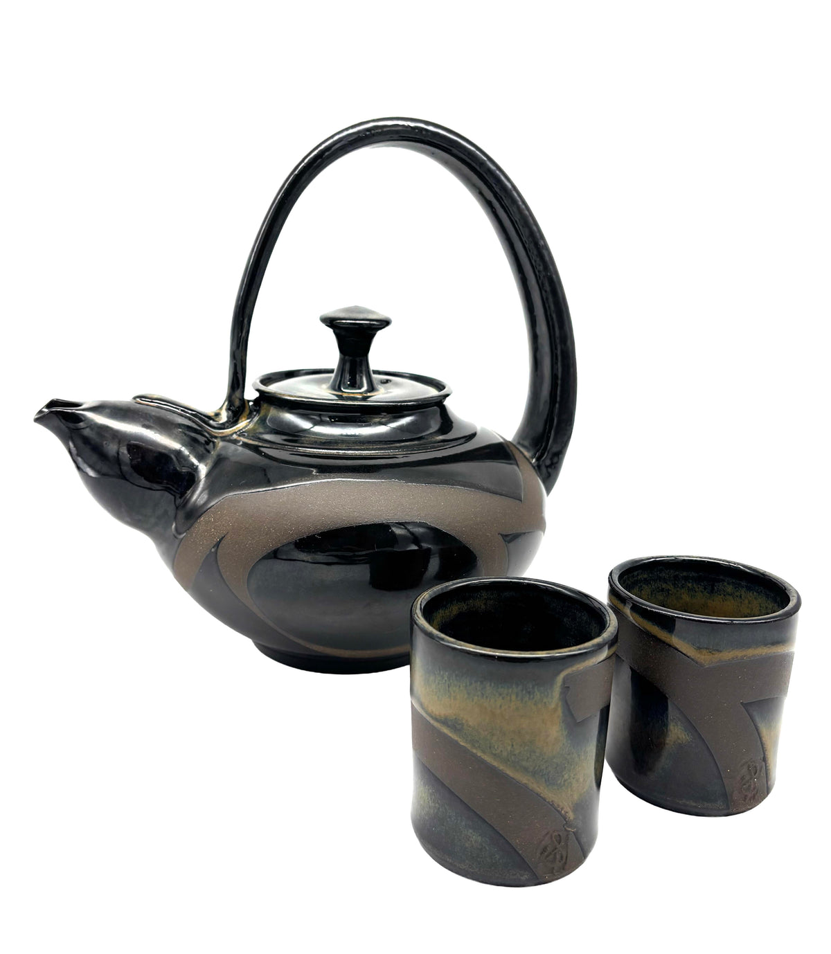 Color Contrast Series - Tiger Eye Brown Teapot Set
