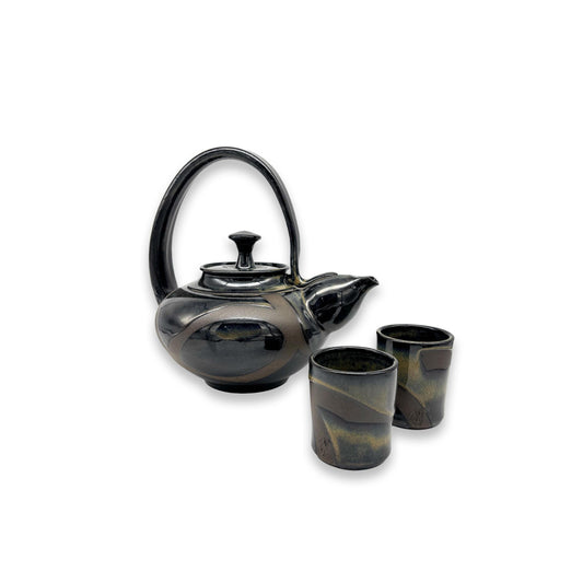 Color Contrast Series - Tiger Eye Brown Teapot Set