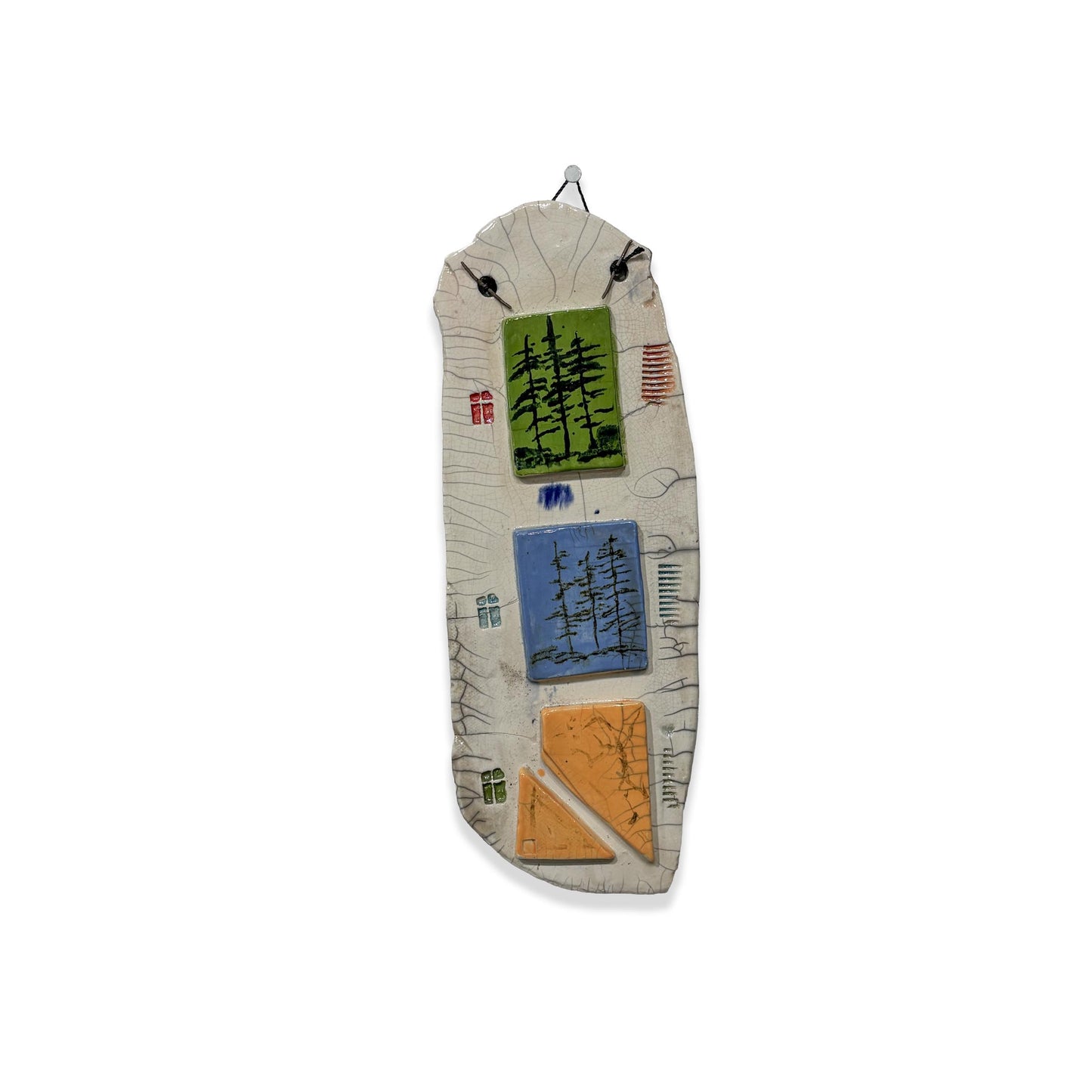 Housing Market - Raku Wall Hanging