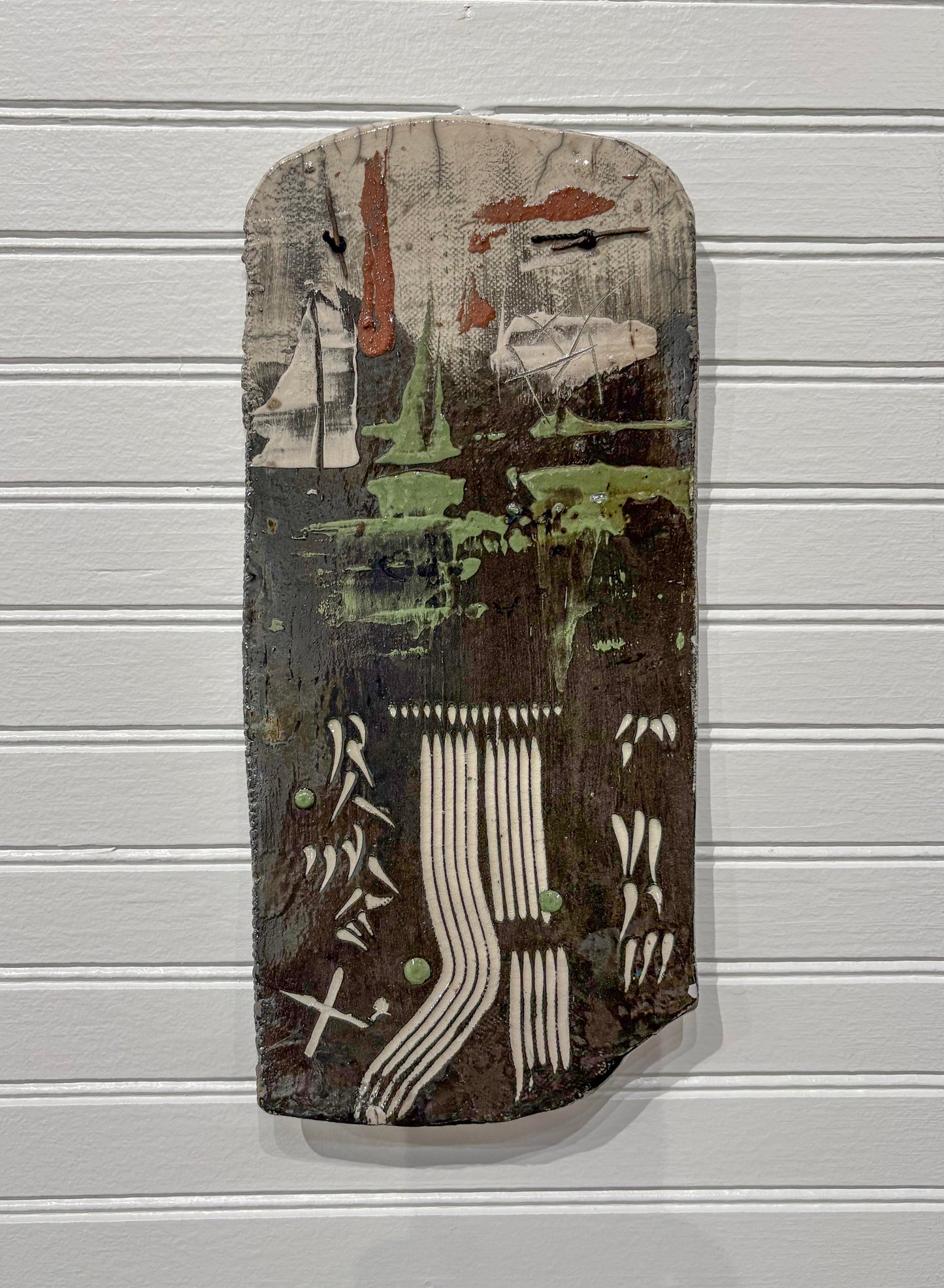 Housing Market - Raku Wall Hanging