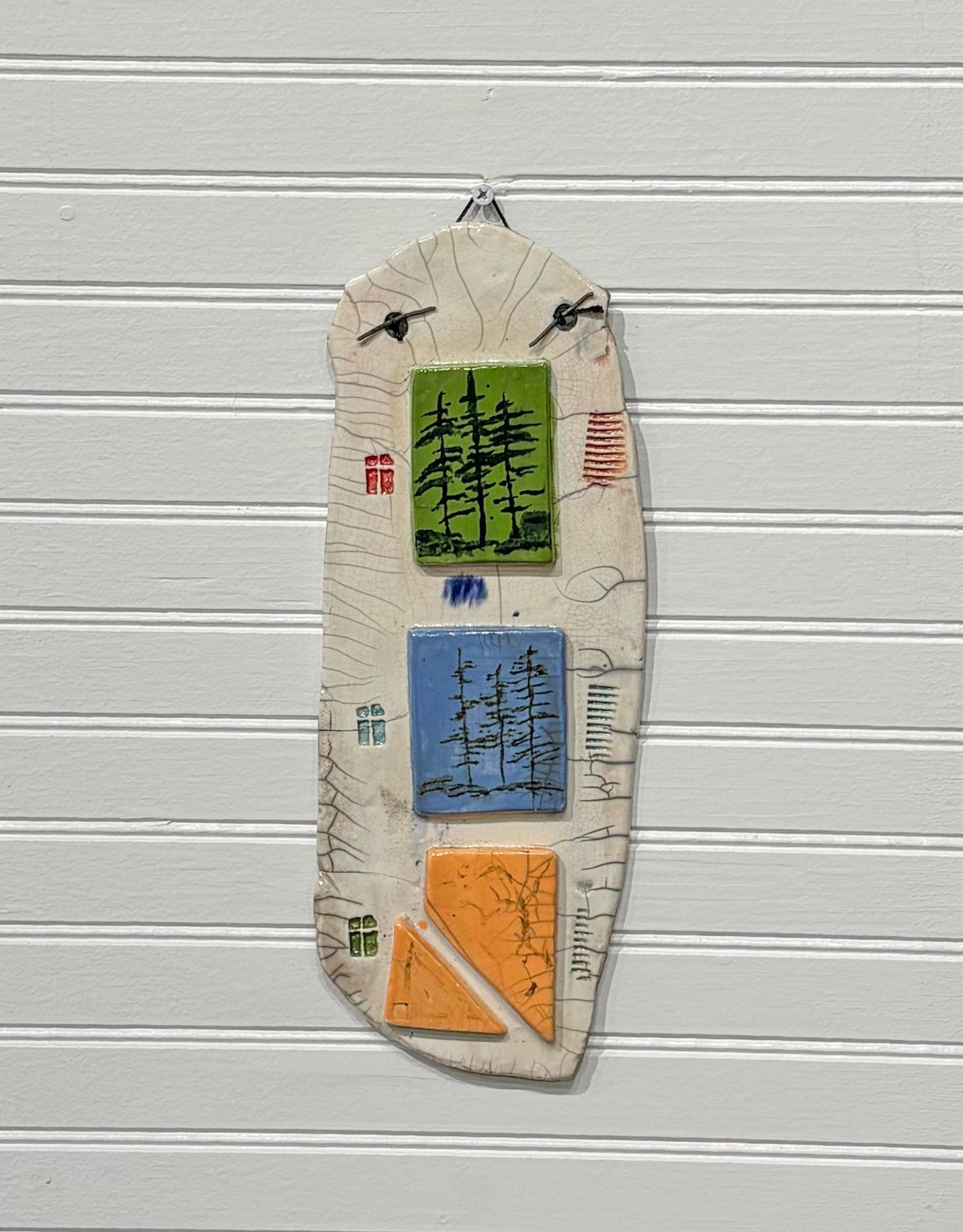 Housing Market - Raku Wall Hanging