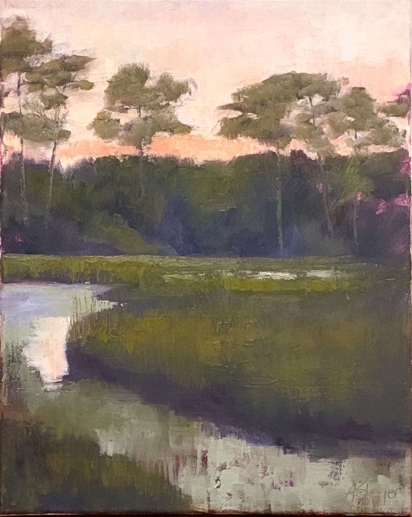 Tides, Fields, and Familiar Roads - Watercolor