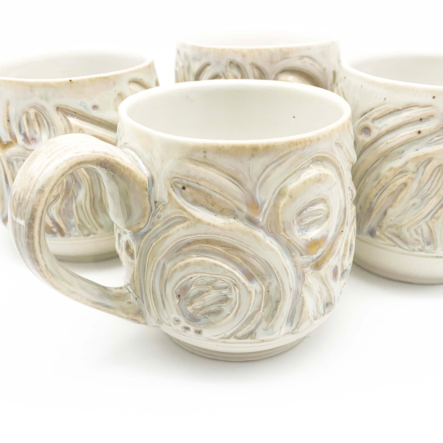 A Drink Well Collection : Iridescent Carved Mug