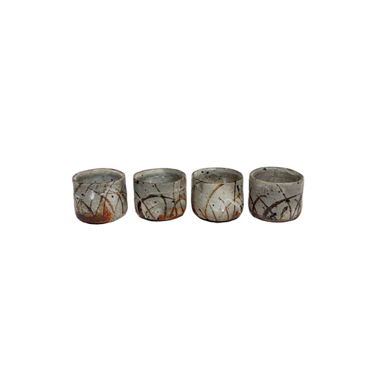 Wine Sippers with Brown Markings