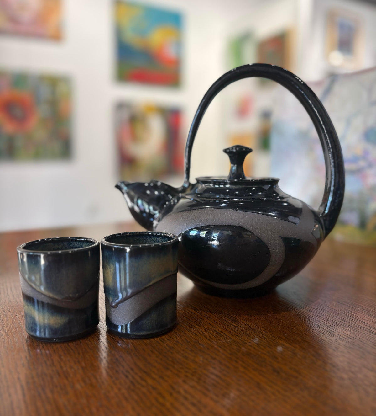Color Contrast Series - Tiger Eye Brown Teapot Set
