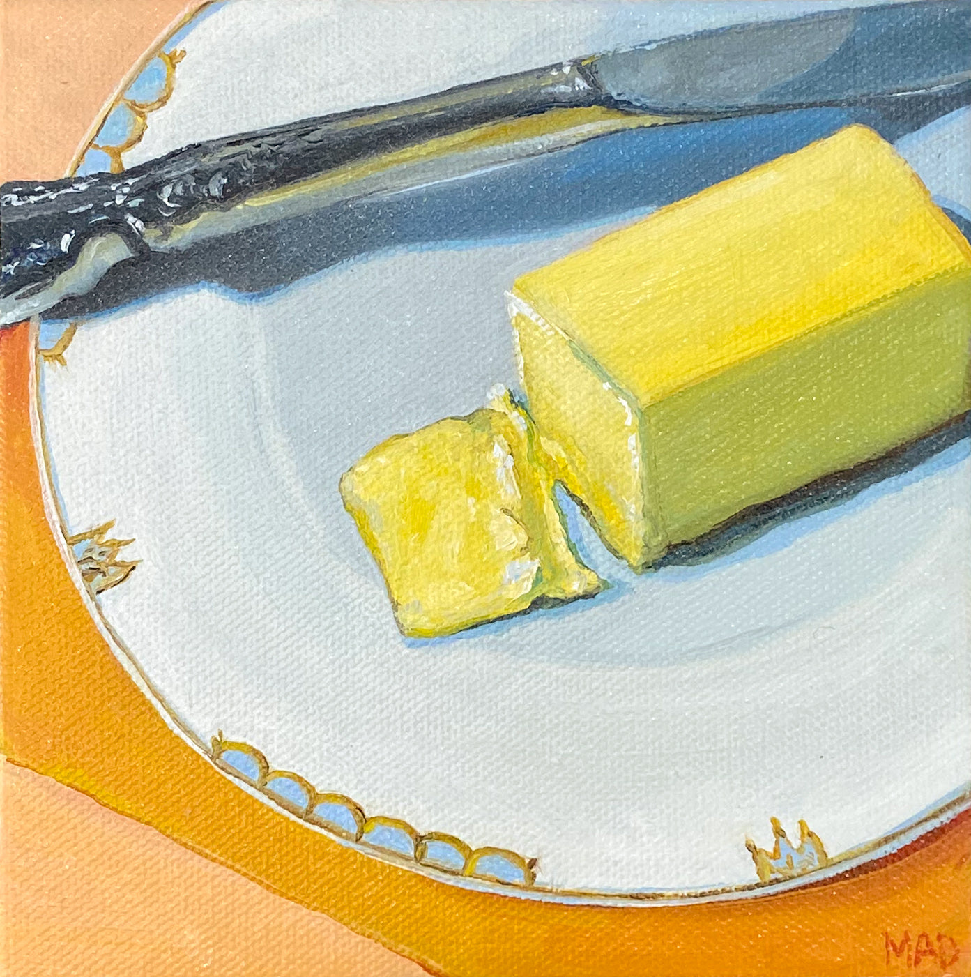 Butter on Bone China