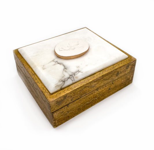 Marble Cherub Box